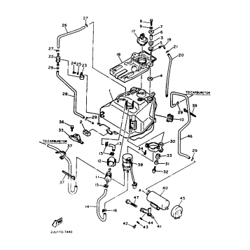 FUEL TANK CALIFORNIA MODEL ONLY