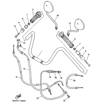 STEERING HANDLE CABLE