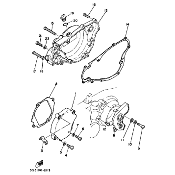 CRANKCASE COVER YZ250L