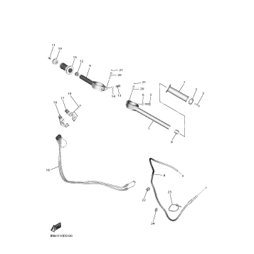 STEERING HANDLE CABLE