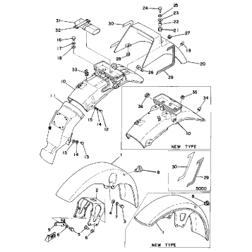 FRONT FENDER - REAR FENDER