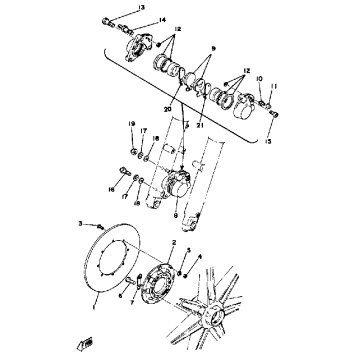 FRONT DISC BRAKE CALIPER