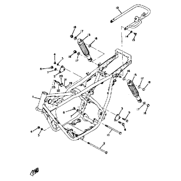 FRAME - REAR CUSHION