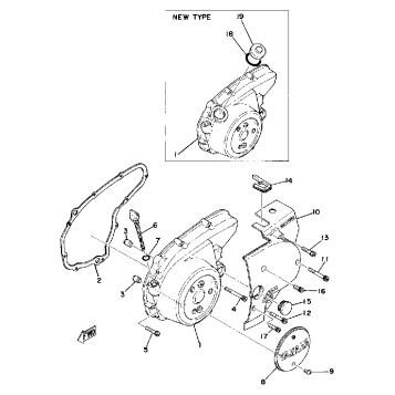 CRANKCASE COVER (LEFT)