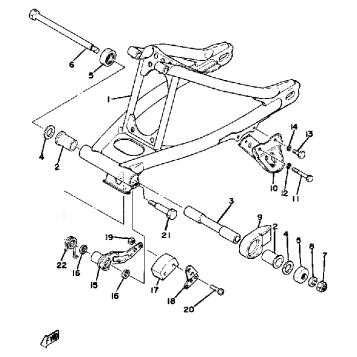 REAR ARM YZ100G