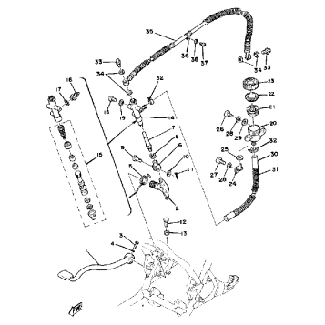 BRAKE PEDAL - REAR MASTER CYLINDER