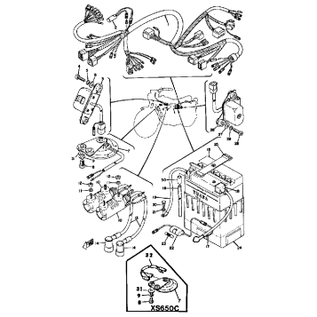 ELECTRICAL 1 TX650A - XS650B - C