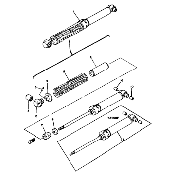 REAR CUSHION YZ100 E - F
