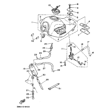 FUEL TANK CALIFORNIA MODEL ONLY