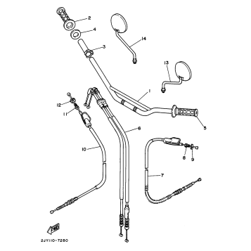 STEERING HANDLE CABLE