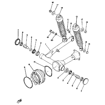 REAR ARM-REAR CUSHION