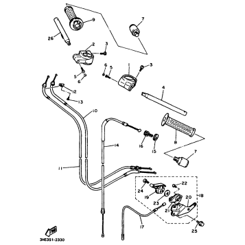 STEERING HANDLE CABLE