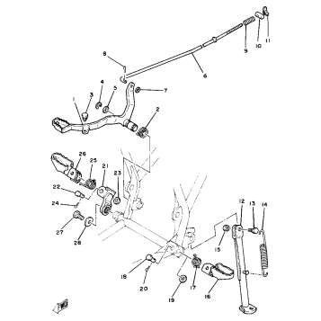 STAND FOOTREST YZ80H