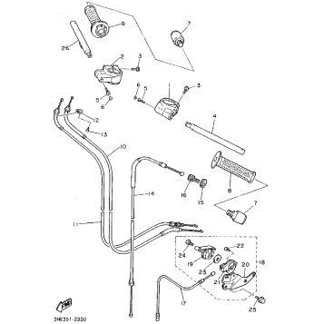 STEERING HANDLE CABLE