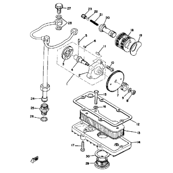OIL PUMP XS650D E E006501~ F
