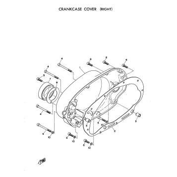 CRANKCASE COVER (RIGHT)