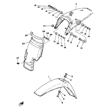 FRONT FENDER - REAR FENDER