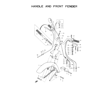 HANDLE AND FRONT FENDER