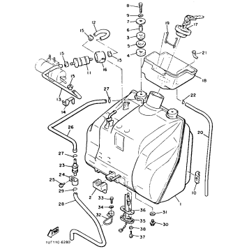FUEL TANK NON CALIFORNIA MODEL