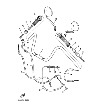 STEERING HANDLE CABLE