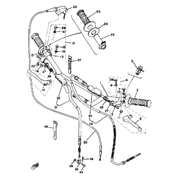 HANDLE - WIRE YZ125D