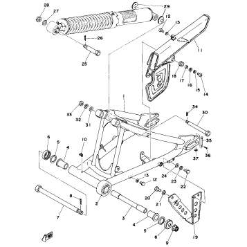 REAR ARM - CHAIN CASE