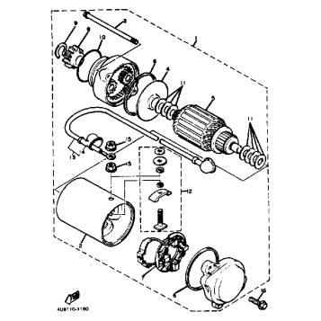 STARTING MOTOR XJ550H J K