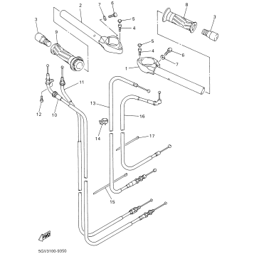 STEERING HANDLE CABLE