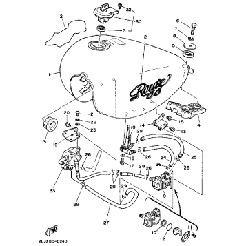 FUEL TANK NON CALIFORNIA MODEL