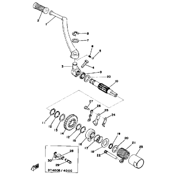 KICK - STARTER 250B - C - 400B - C