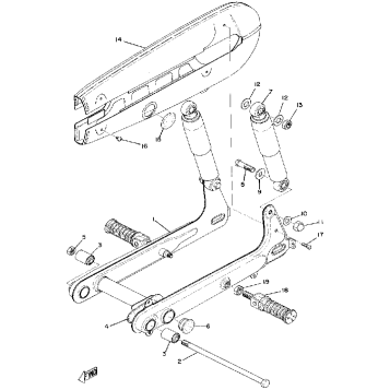 REAR ARM REAR CUSHION CHAIN CASE