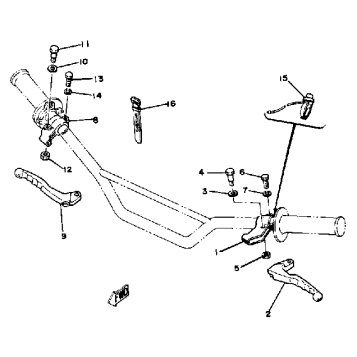 HANDLE SWITCH - LEVER YZ125G