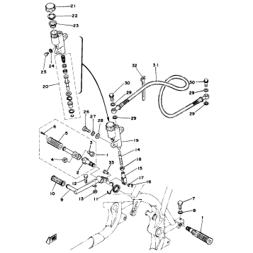 BRAKE PEDAL - REAR MASTER CYLINDER
