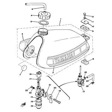 FUEL TANK YZ80E F