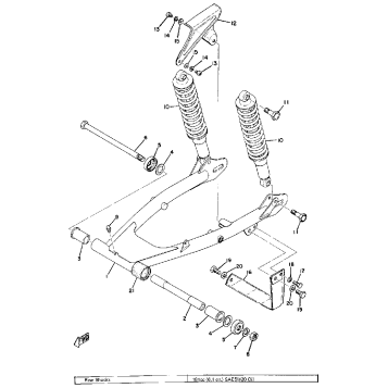 REAR ARM - REAR CUSHION - CHAIN CASE