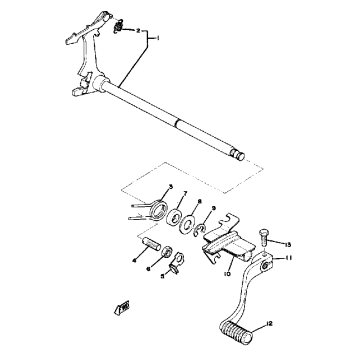 SHIFT SHAFT TX650A - XS650B - C