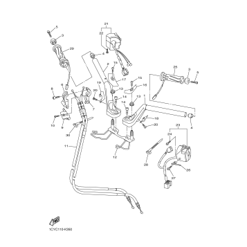 STEERING HANDLE CABLE