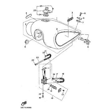 FUEL TANK CALIFORNIA MODEL ONLY