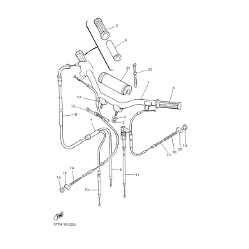 STEERING HANDLE. CABLE