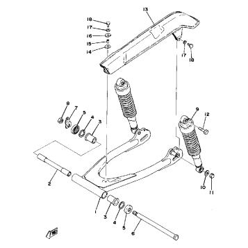 REAR ARM REAR CUSHION CHAIN CASE