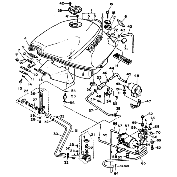 FUEL TANK CALIFORNIA MODEL ONLY