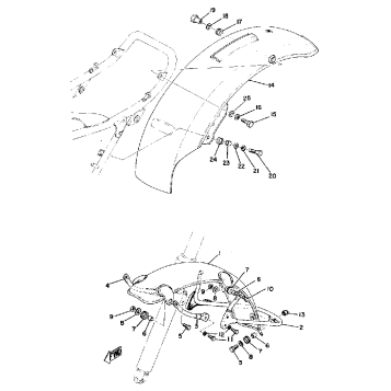 FRONT FENDER - REAR FENDER (RT1, RT1B)