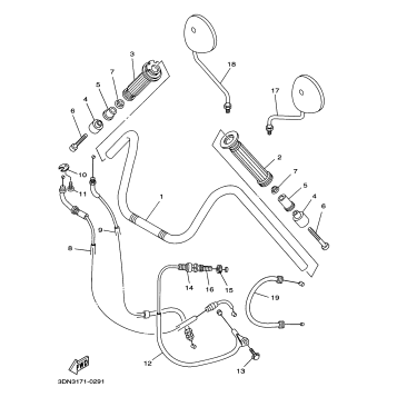 STEERING HANDLE CABLE