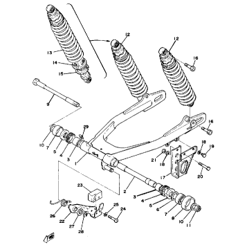 SWING ARM-REAR SHOCKS