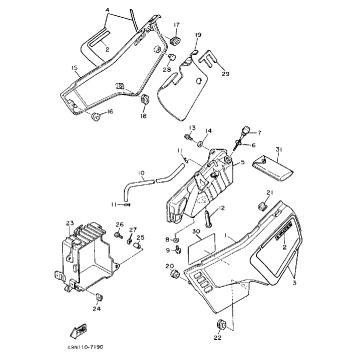 SIDE COVER - OIL TANK