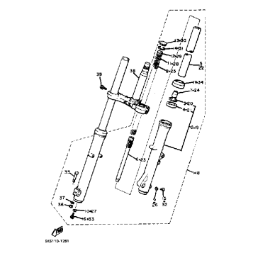 FRONT FORK XJ550H J K