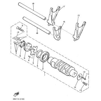 SHIFT CAM SHIFT FORK