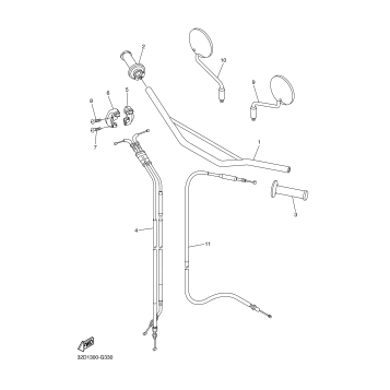 STEERING HANDLE CABLE