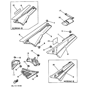 SIDE COVER (RZ350NC)