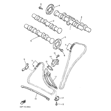 CAMSHAFT CHAIN NON CALIFORNIA MODEL